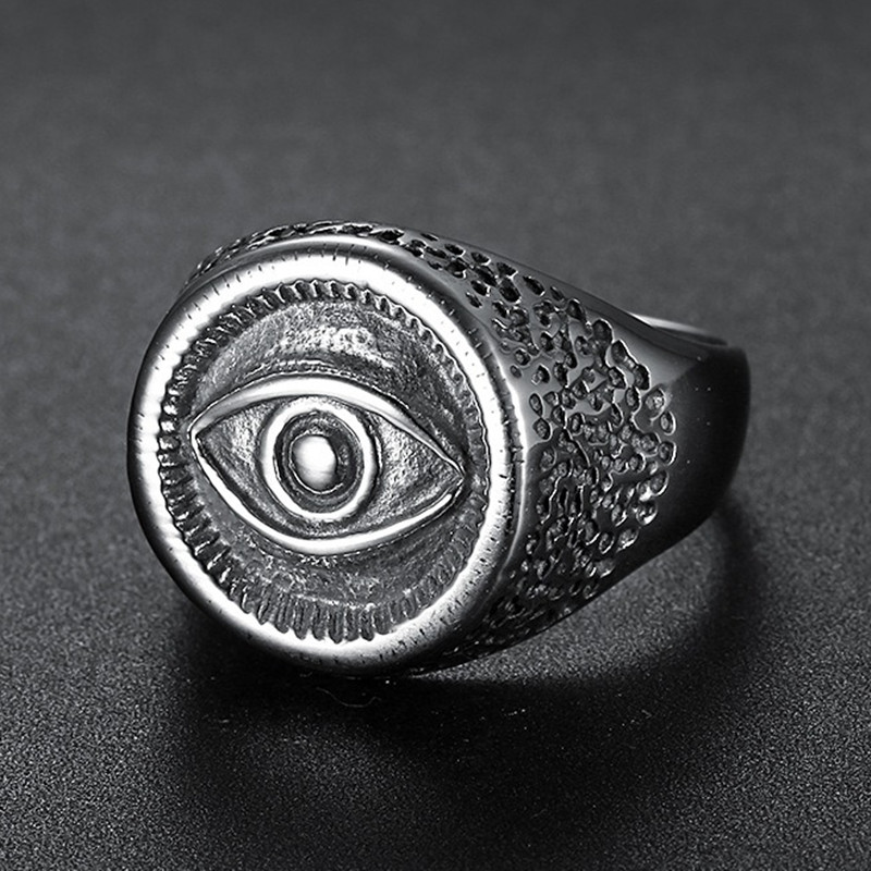 Men Accessories Egypt - Anéis de aço inoxidável esculpidos em