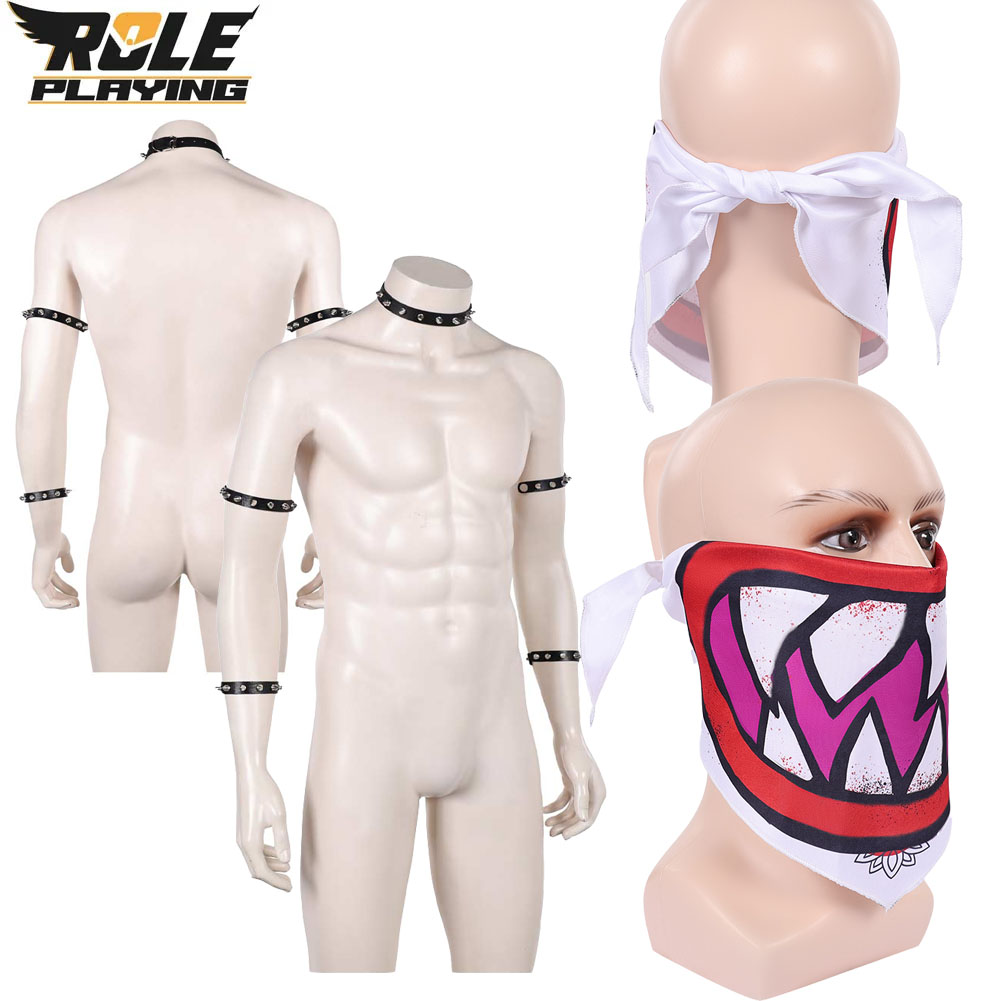 Men Accessories Style - Acessórios de Fantasia Bowser Jr: Cachecol,