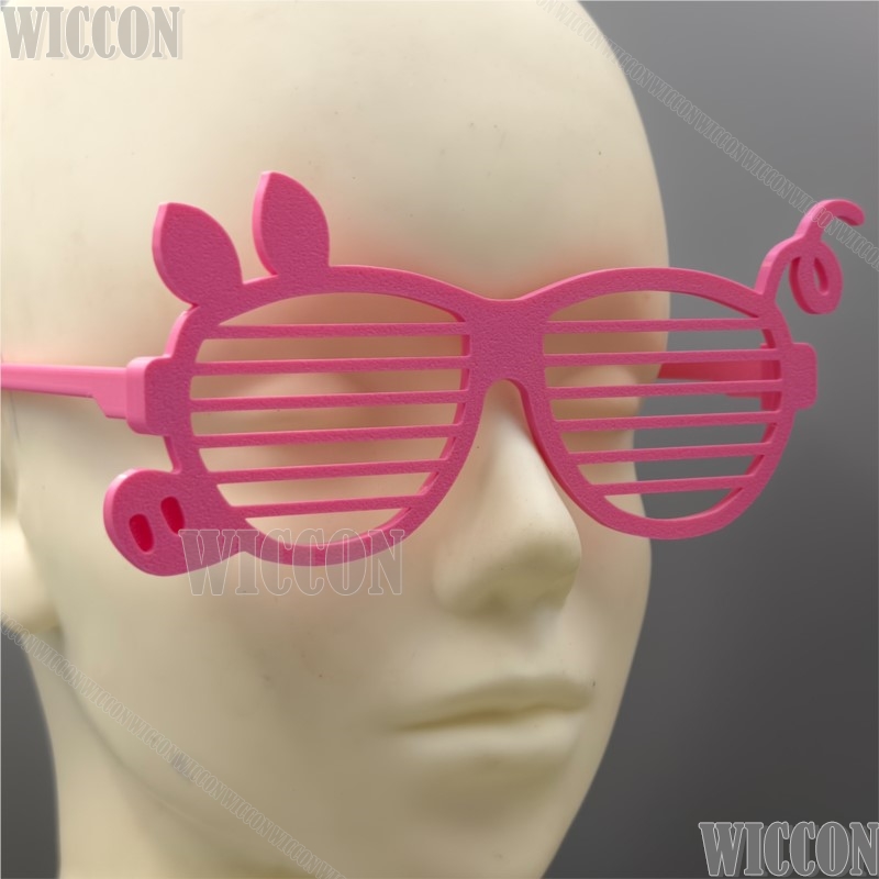Men'S Accessories With Suits - Óculos de porco rosa kawaii raposa