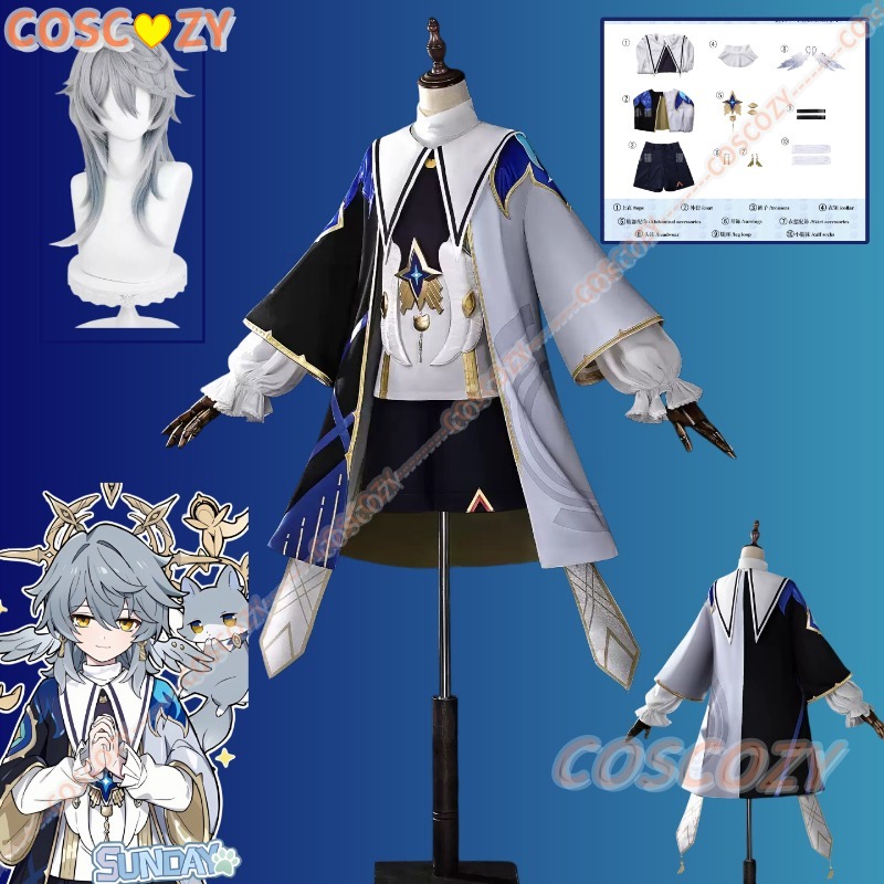 Men'S Accessories With Suits - Fantasia de Cosplay da Série Sunday
