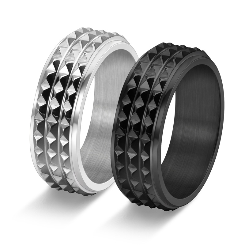 Men Accessories Egypt - Anéis de aço inoxidável com pirâmide