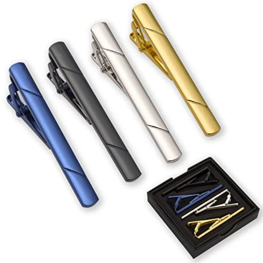 Men'S Accessories With Suits - 4 prendedores de gravata para homens