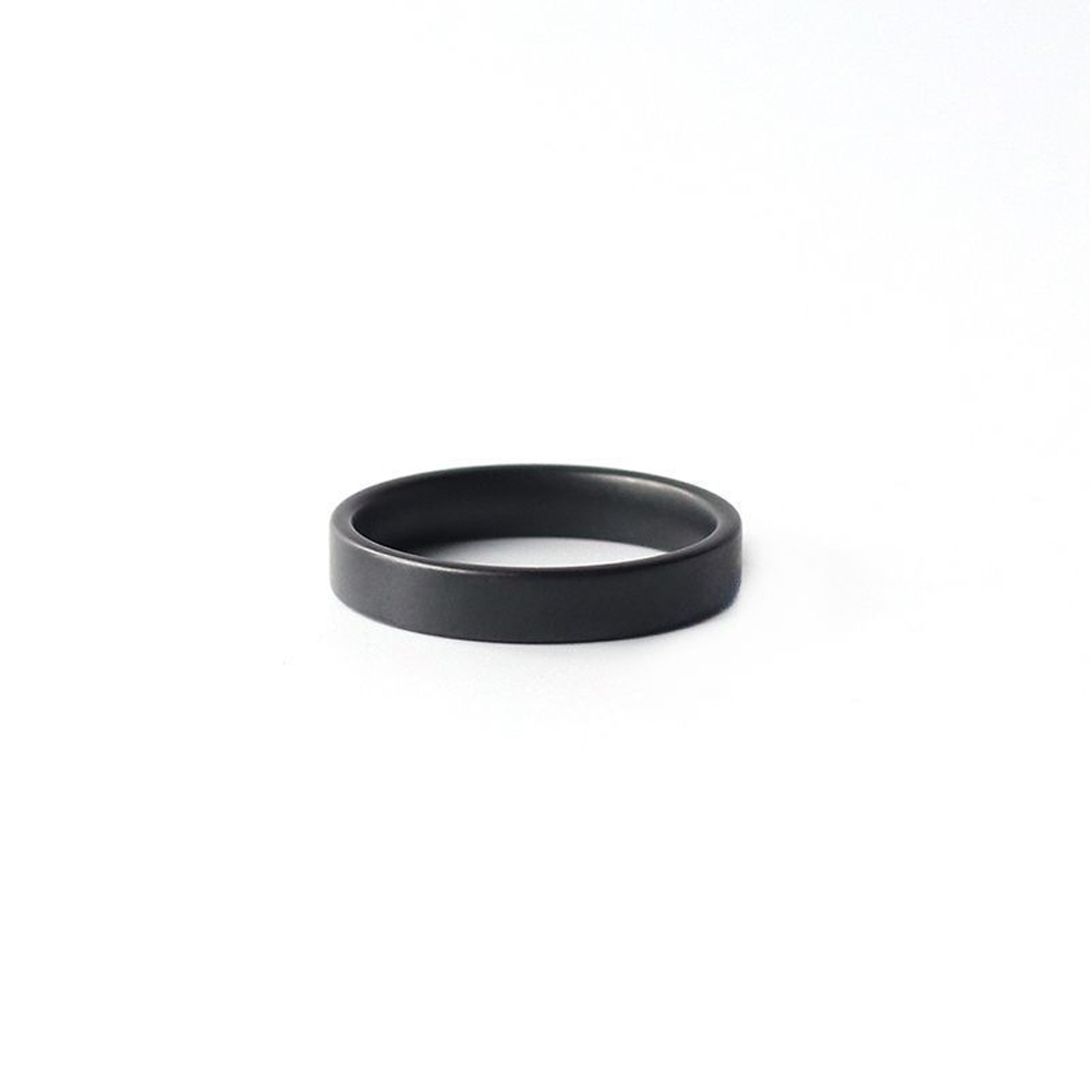 Men Accessories Shop - Anel de cerâmica preto fosco de