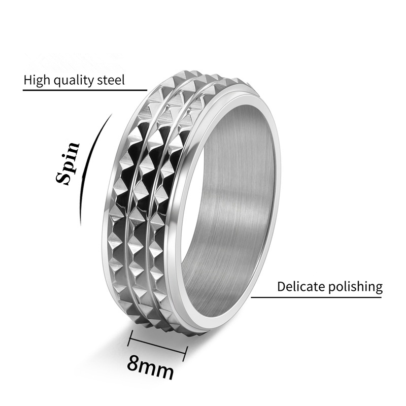 Anéis de aço inoxidável com pi - Men Accessories Egypt avaliação e preço