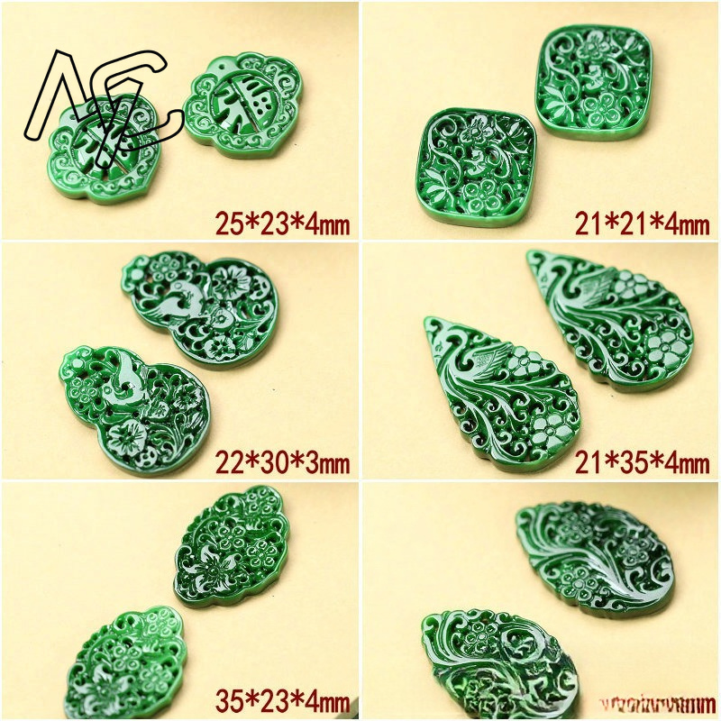 2 Peças DIY Esmeralda Verde Na - Men Accessories Usa avaliação e preço
