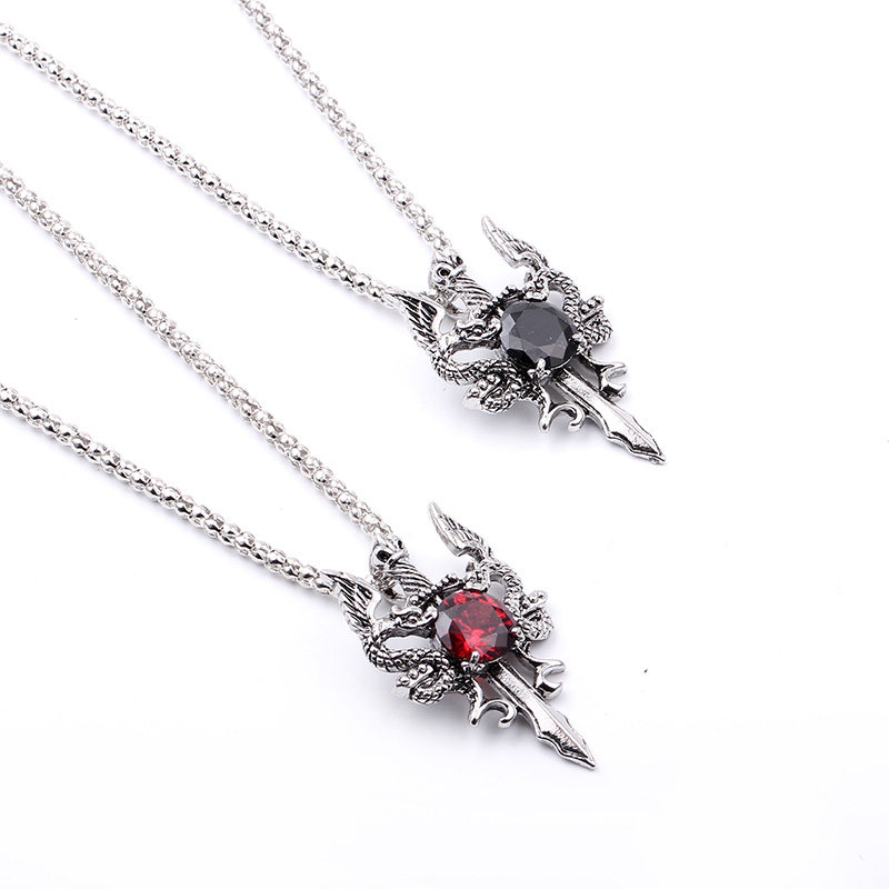 Colar Cruz de Pedra Preta Doub - Men Accessories Pendant avaliação e preço