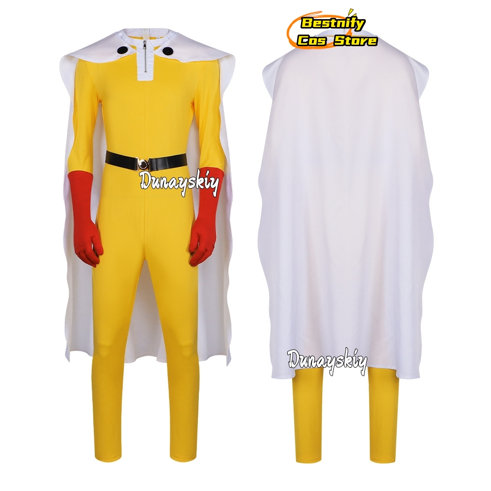 Saitama homem cosplay macacão  - Men Accessories Korea avaliação e preço